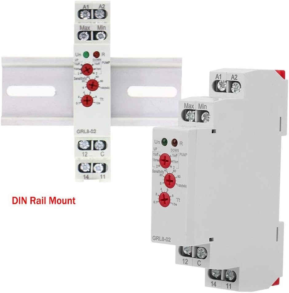 GRL8-02 Flüssigkeitsstandsregelungsrelais, 10 A AC/DC 24 V-240 V Flüssigkeitsstandsregelungsrelais W