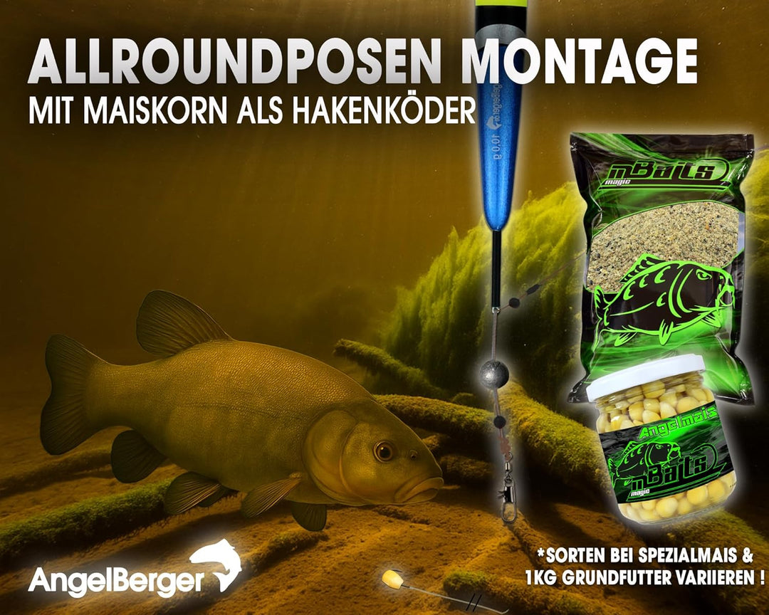 Riesiges Angelset Angelausrüstung Rute Gerätekoffer Kescher Angelkomplettset