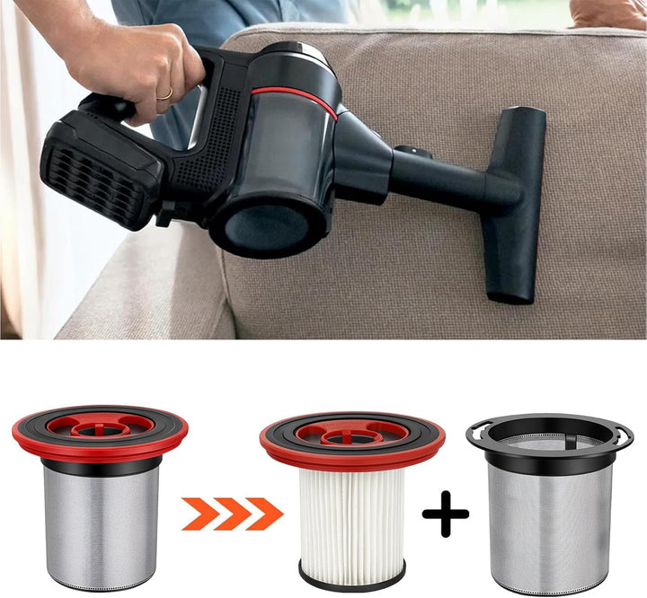 12040193 4er-Pack waschbare Filter für Bosch Unlimited Serie 7 schnurlosen Staubsauger BKS711XXL BBS