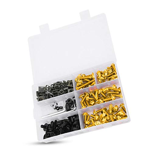 Verkleidungsschraubensatz, 198 Stück/Set Verkleidungsschrauben der Windschutzscheibe M5 M6 Schrauben