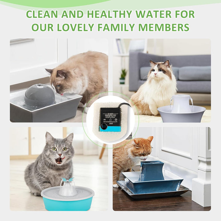 Katzenbrunnen Filter für PetSafe Drinkwell, 12 Stück Ersatzfilter & 12 Stück Schaumfilter, Katzenbru