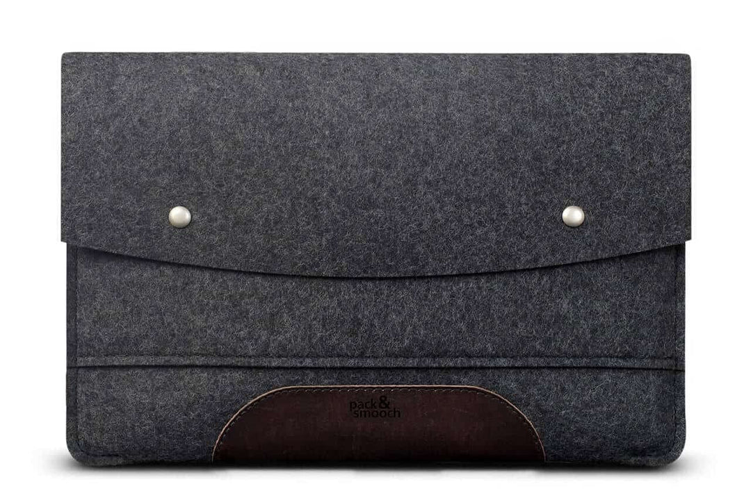 Pack & Smooch Für Surface Pro 9/8 / 7 Hülle 100% Wollfilz Und Pflanzlich Gegerbtes Leder Handmade in