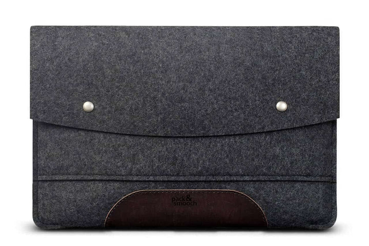 Pack & Smooch Für Surface Pro 9/8 / 7 Hülle 100% Wollfilz Und Pflanzlich Gegerbtes Leder Handmade in