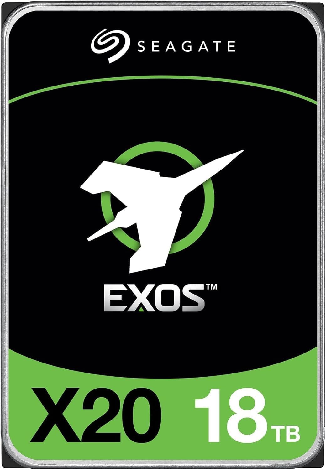 Seagate Exos X20 Enterprise 18TB HDD, interne Festplatte, Hyperscale 12GB/s SAS, 7.200 U/min, Modell