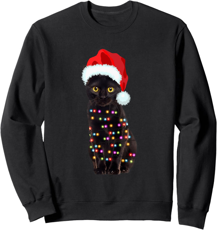 Katze Weihnachten Winterpullover Katzen Weihnachtspullover Sweatshirt
