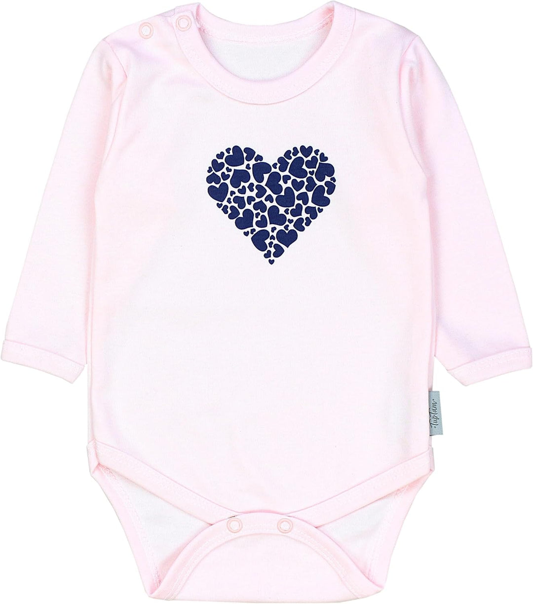 TupTam Baby Mädchen Jungen Bekleidungsset Langarmbody Hose Mütze mit Aufdruck Spruch 3 teilig 62 Her