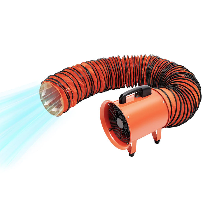 Axialgebläse 294Pa Ventilator Rohrventilator 2800/3300rpm Windmaschine 43m³/min 320W Mit 10M Schlauc