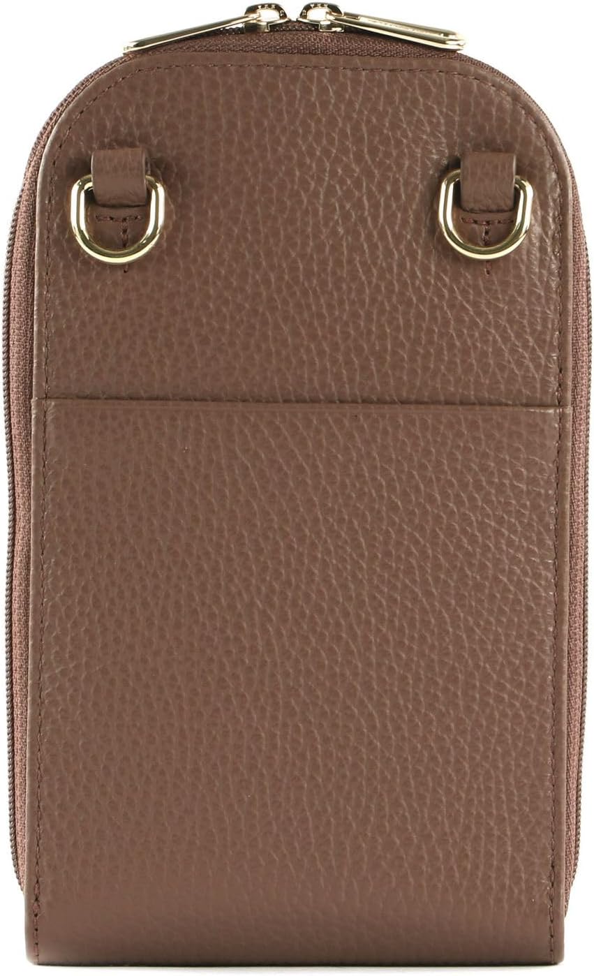 Mandarina Duck Damen Mellow Leather Vertical Holder Balsamic, Balsamic