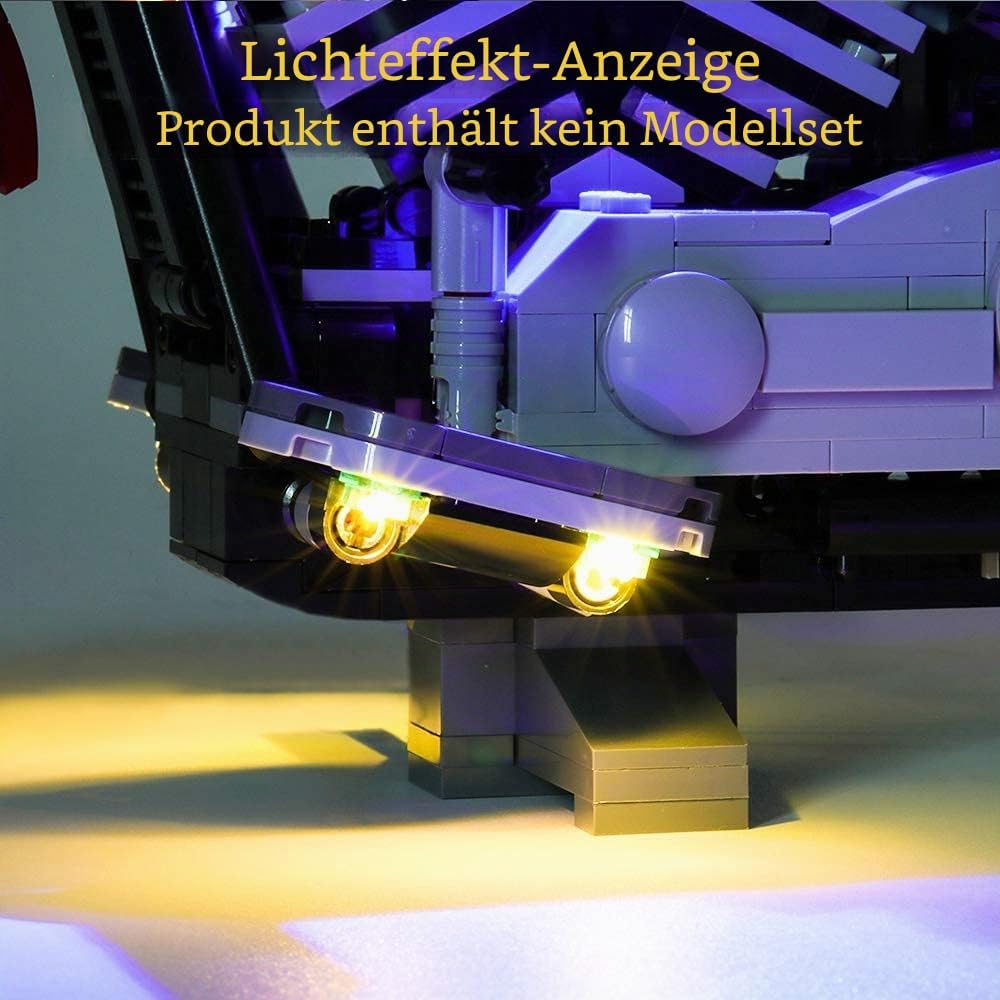 GEAMENT Verbesserte Version LED-Licht-Set für Creator Expert Harley Davidson Fat Boy Kompatibel mit