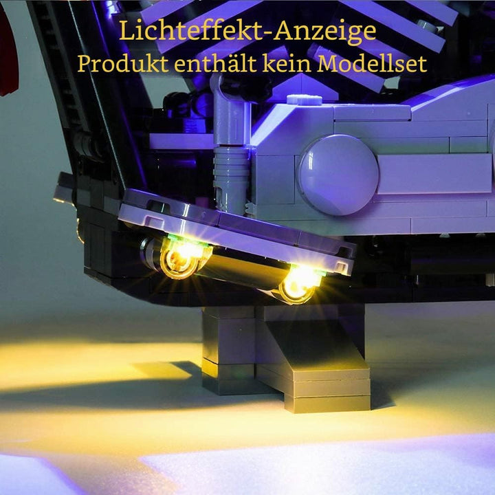 GEAMENT Verbesserte Version LED-Licht-Set für Creator Expert Harley Davidson Fat Boy Kompatibel mit