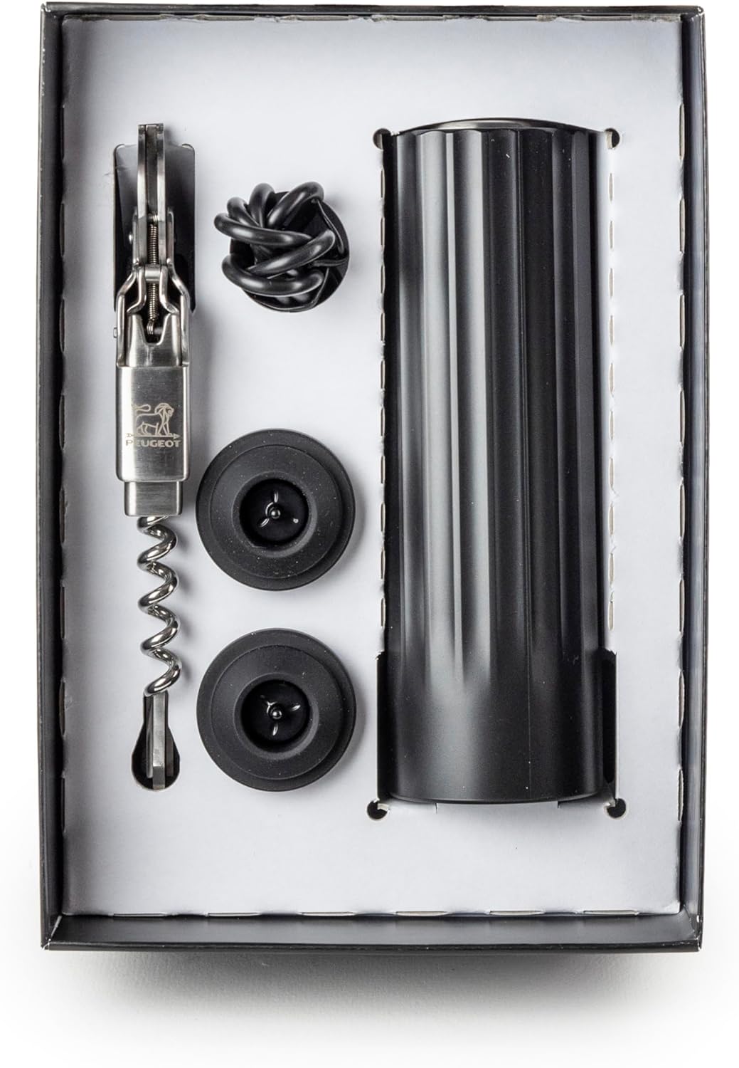 PEUGEOT - Geschenkset Clavelin + Preserve Electrique Finition ABS - Patentierter Sommelier-Korkenzie