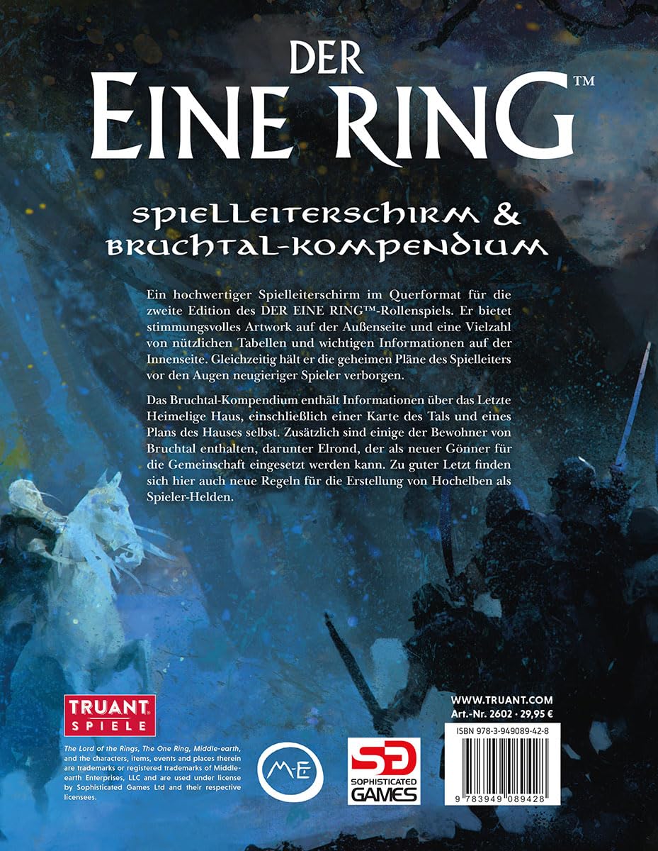 Der Eine Ring: Spielleiterschirm &amp; Bruchtal-Kompendium, Pappband