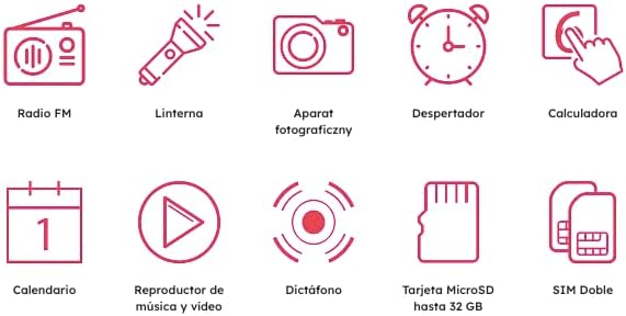 MAXCOM MM834 Mobiltelefon für Senioren, einfach zu bedienen, SOS-Taste, grosse Tasten, grosse Symbol