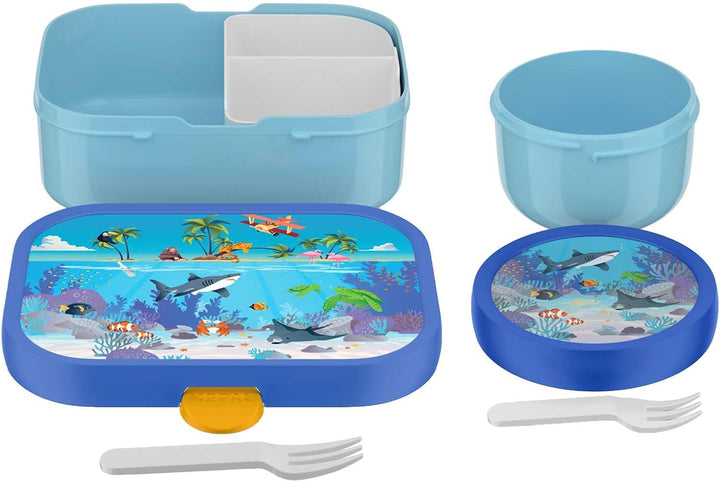 Mepal | Kinder Obst- und Bento Box | Campus meets Fruits | Spülmaschinenfest & BPA-frei | 300 & 750
