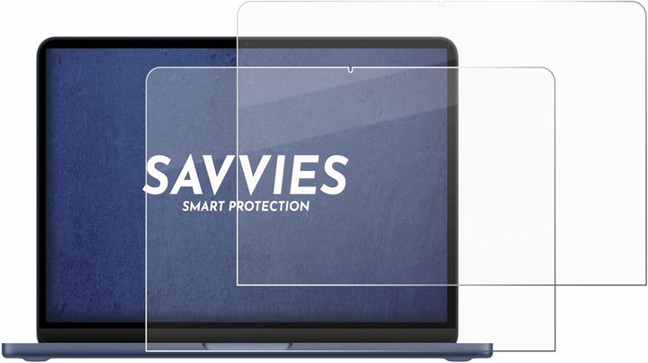 Savvies 2 Stück Panzer Schutz Glas für Apple MacBook Neo 13" 2026 9H Schutzfolie, Glas-Folie, HD Kla