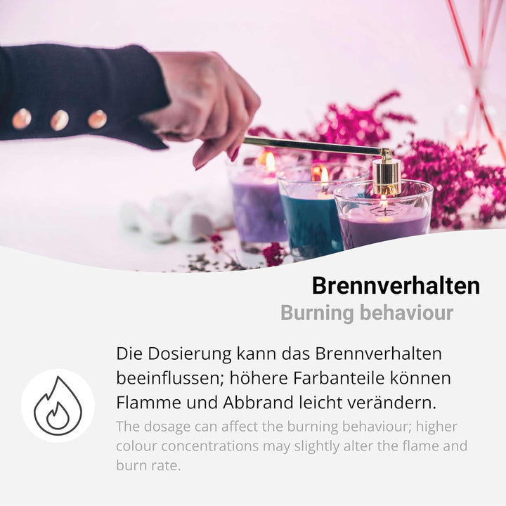 DistrEbution.com 1 kg Kerzenfarbe, Wachsfarbe zum Durchfärben, Kerzen einfärben, Made in Germany (Sc