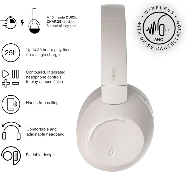 Mixx Audio StreamQ C4 Wireless Kopfhörer Sand, sand