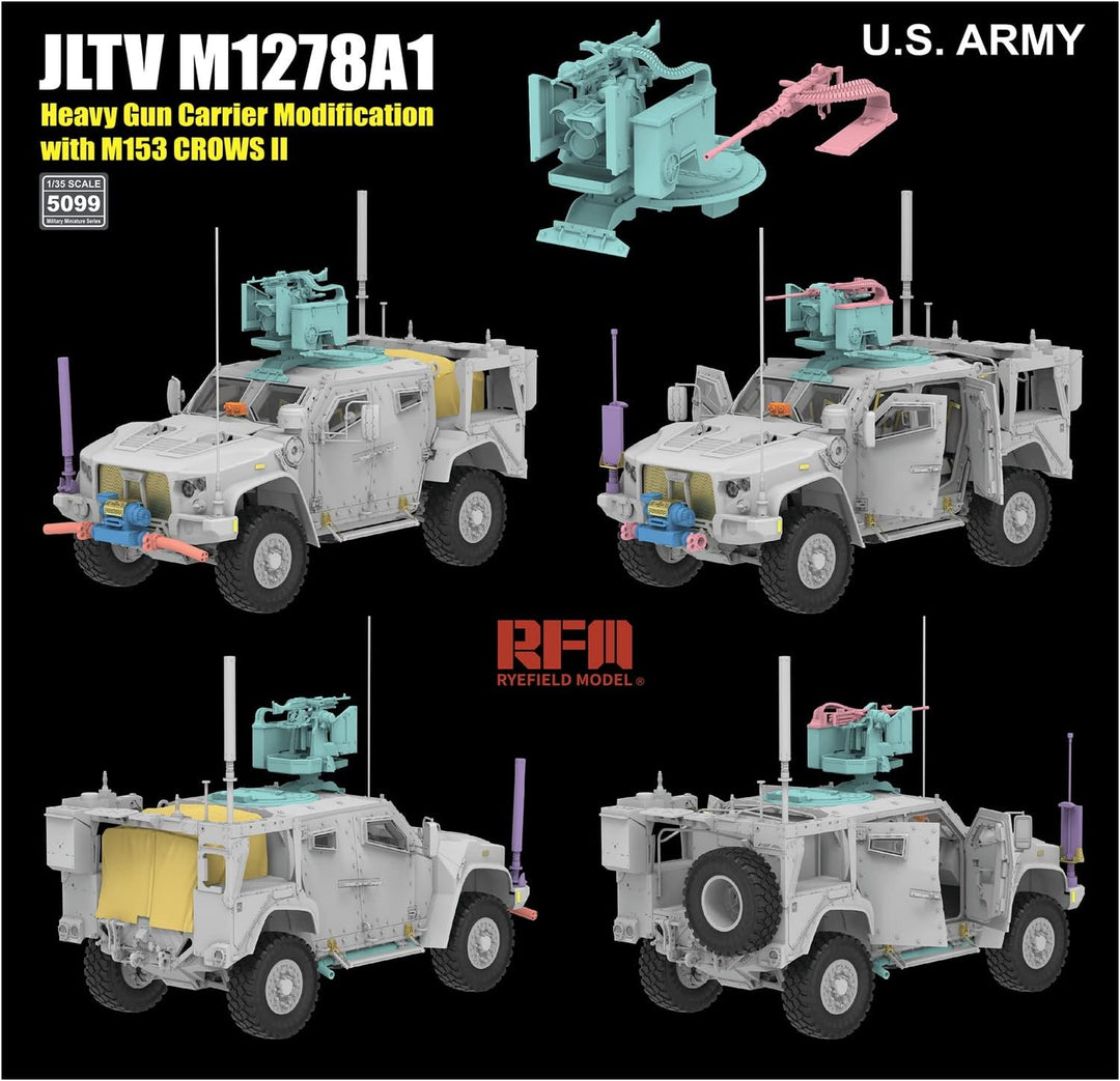 Rye Field Model 5099 JLTV M1278A1 (HGC) with M153 CROWS II 2in1 Massstab 1:35 Modellbau