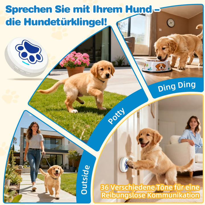 ChunHee Katzenklingel/Hundeklingel Buzzer Hund Haustier Türglocken Sensor Berührt Wasserdicht Türkli