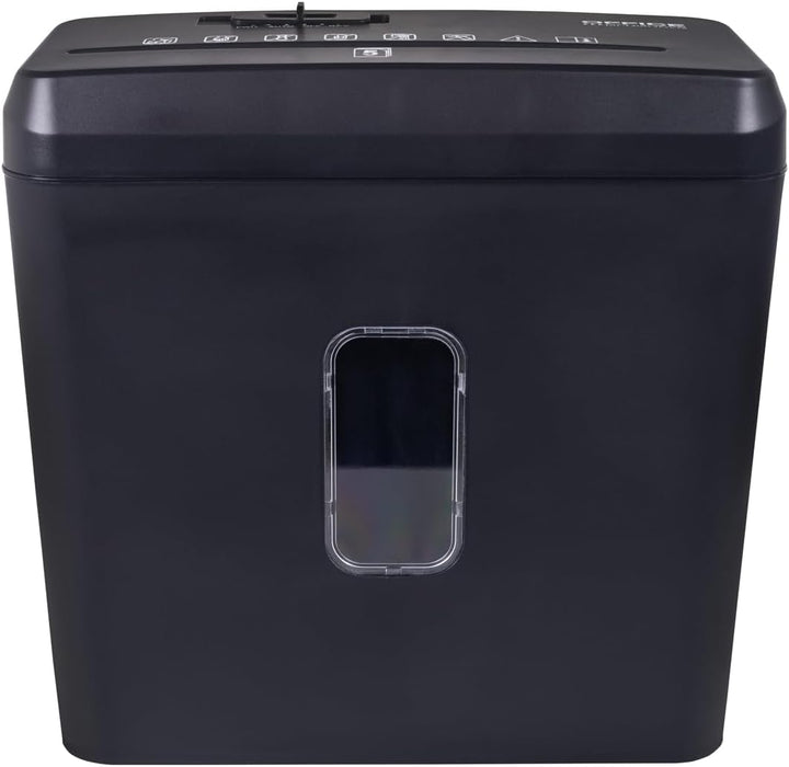Office Products Aktenvernichter / 5-6 Blätter Querschnitt/Behälter 8 l/Schwarz/Papierschredder für k