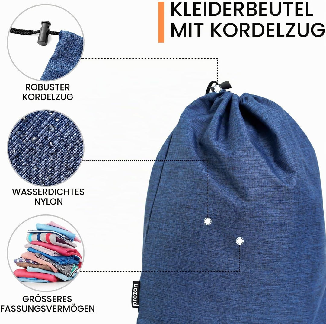 Prezon Komprimierbaren Packwürfeln mit Reiseschuhtasche und Wäschesack, Erweiterbarer Koffer-Organiz