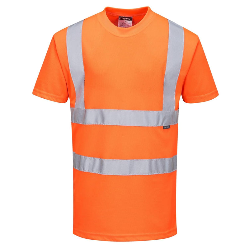 Portwest RT23 Hochsichtbares Bahn-T-Shirt Orange, XS, XS