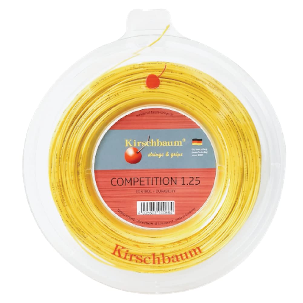 Kirschbaum Reel Competition Tennis String, Yellow 200m, 200m