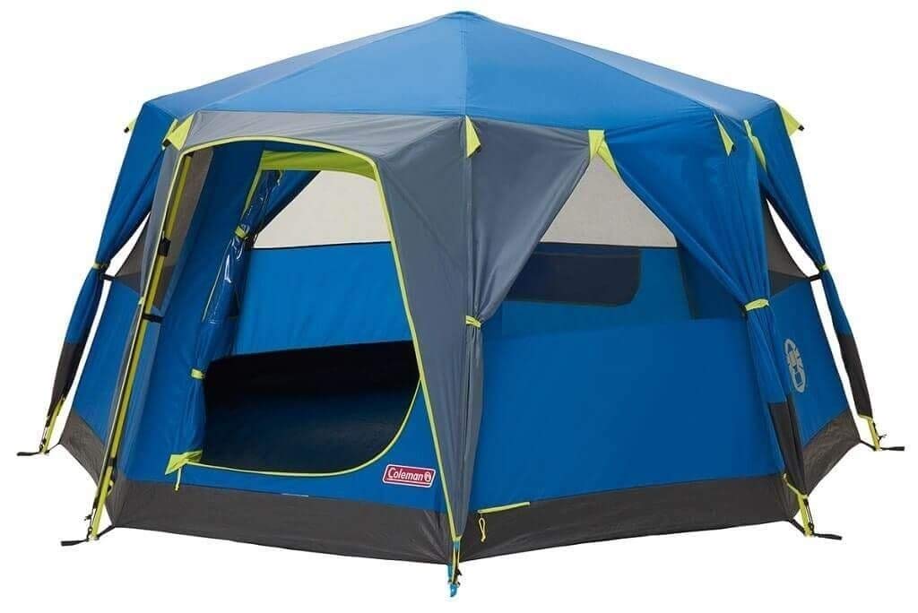 Coleman Zelt OctaGo, 3 Personen Festivalzelt, Kuppelzelt, wasserdichtes 3 Mann Campingzelt mit einge