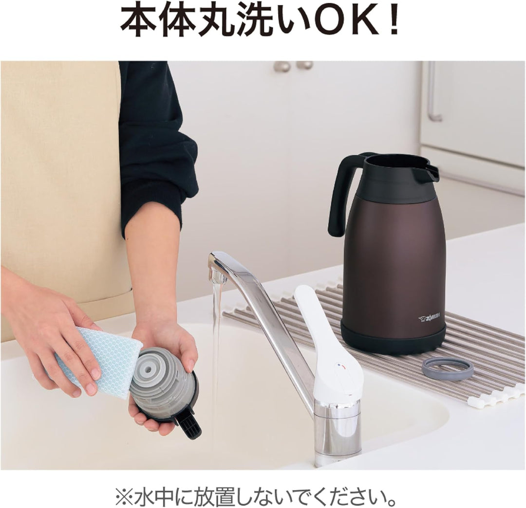 Zojirushi SH-RA15-XA Edelstahltopf 1,5 L Edelstahl 1.5-Liter Rostfrei, 1.5-Liter Rostfrei