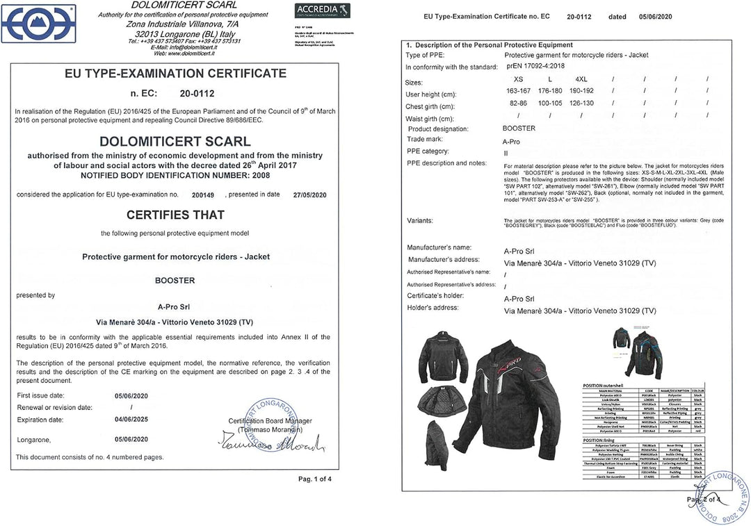 A-Pro Textil Motorrad Jacke Wasserdichte CE Protektoren Reflektirende Grau L