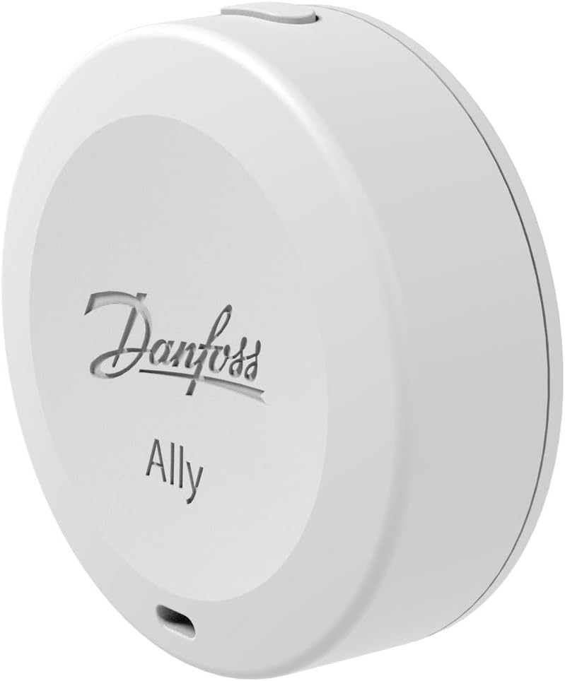 Danfoss Ally 014G2480 Raumsensor, Zigbee-zertifiziert, kabellos, mit Fernbedienung, Ally Heizkörpert