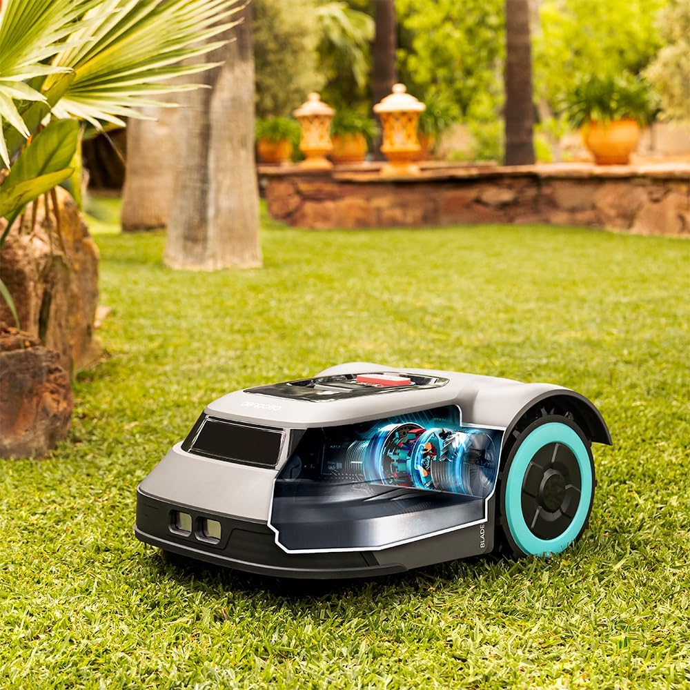 Cecotec Kabelloser Rasenmähroboter für 500m² Conga Grasshopper 500 Map Connected. Digitaler Brushles