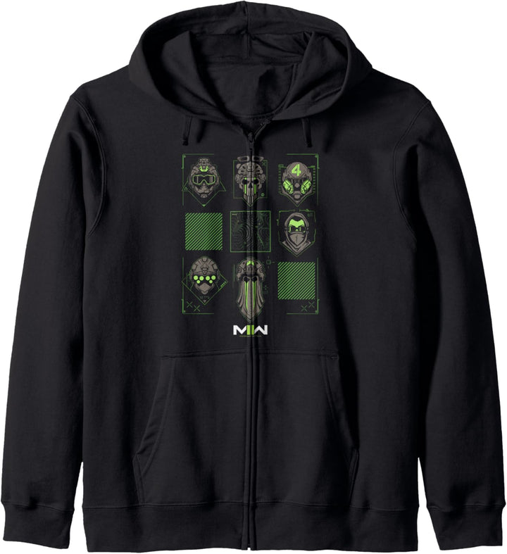 Call of Duty: Modern Warfare 2 Operators Faces Collage Kapuzenjacke