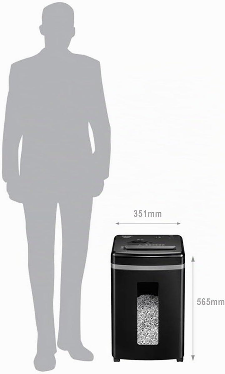 Fellowes Aktenvernichter High Security 9 Blatt (P5), Papierschredder für Büro und Homeoffice, Powers