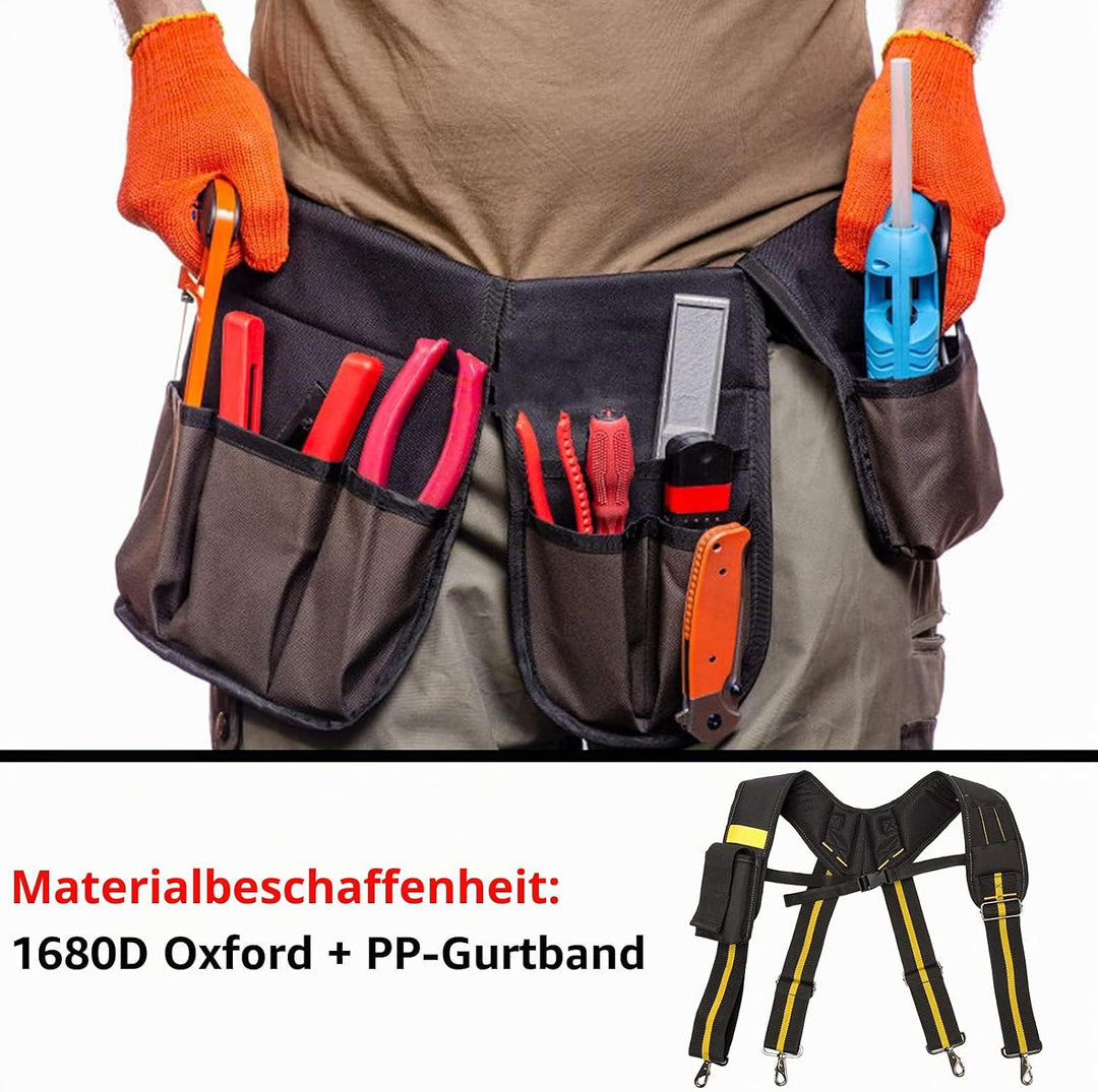 Werkzeuggürtel Hosenträger, Heavy Duty Arbeit Hosenträger Hängende Werkzeugtaschen Hosenträger Tragb