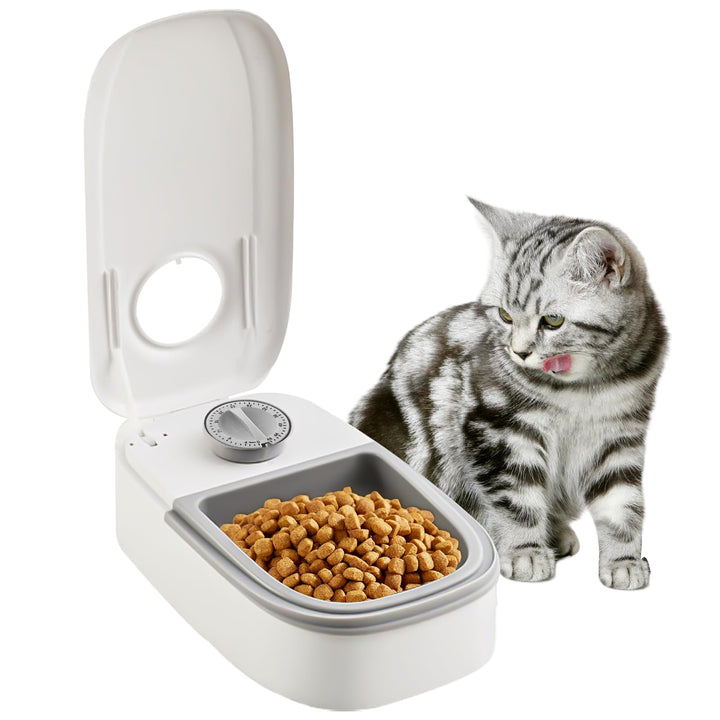 WIYETY Automatischer Futterspender für Haustier, Automatische Haustierfütterung für Hunde und Katzen