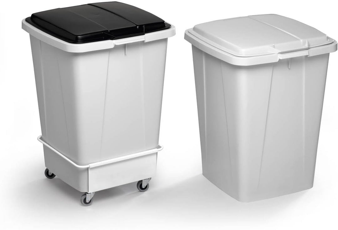 Durable Fahrwagen Durabin Trolley, 90 Liter, 1 Stück, weiss, 1801668010 Für 1 Behälter