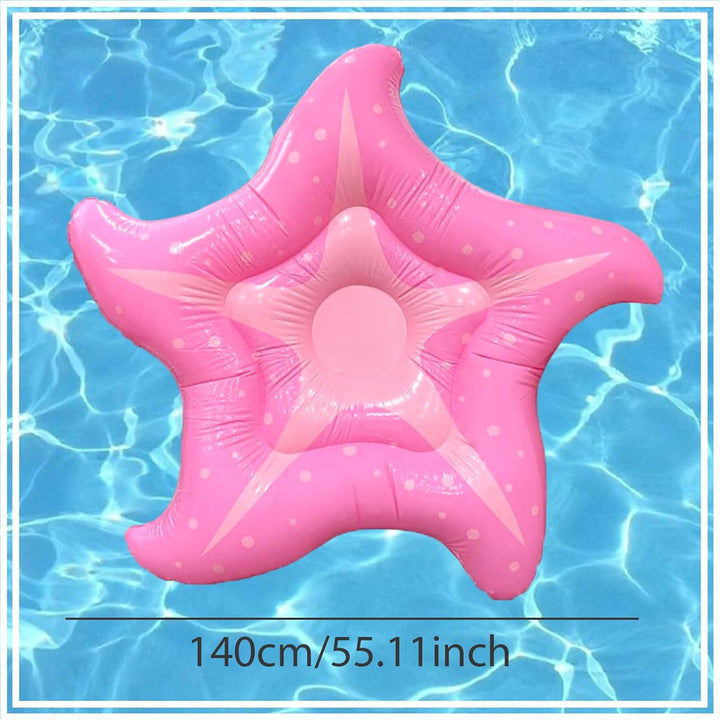 Luftmatratze Pool Seestern 150cm, Rosa Sternförmige Schwimmliege, Erwachsene Luftmatratze Wasser, Au