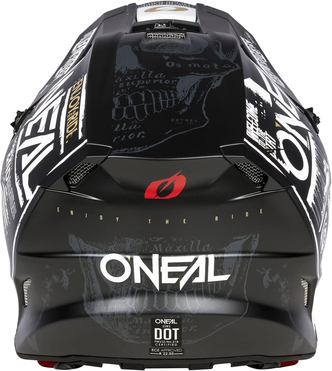 O'NEAL Unisex – Erwachsene 5srs Polyacrylite Helmet Attack V.23 Helm XXL Schwarz/Weiss, XXL Schwarz/