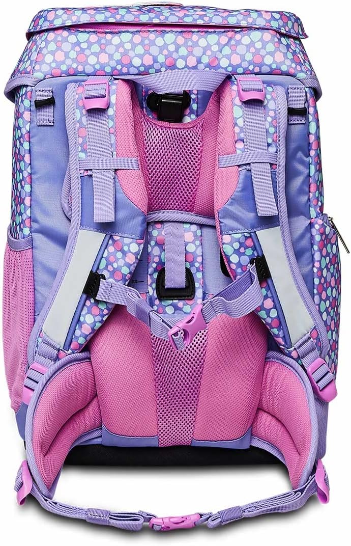 SJ Schulranzen Set 4-teilig Ergonomischer Schulrucksack, Ultraleichte Schultasche, 22 LT, ab 1. Klas
