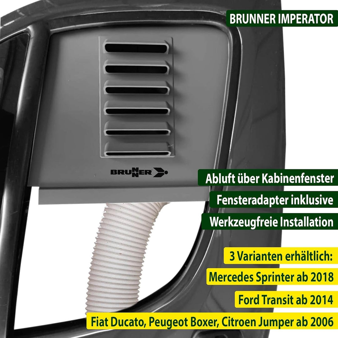 BRUNNER IMPERATOR leistungsstarkes tragbares Klimasystem Reisemobile Vans passend Mercedes Sprinter