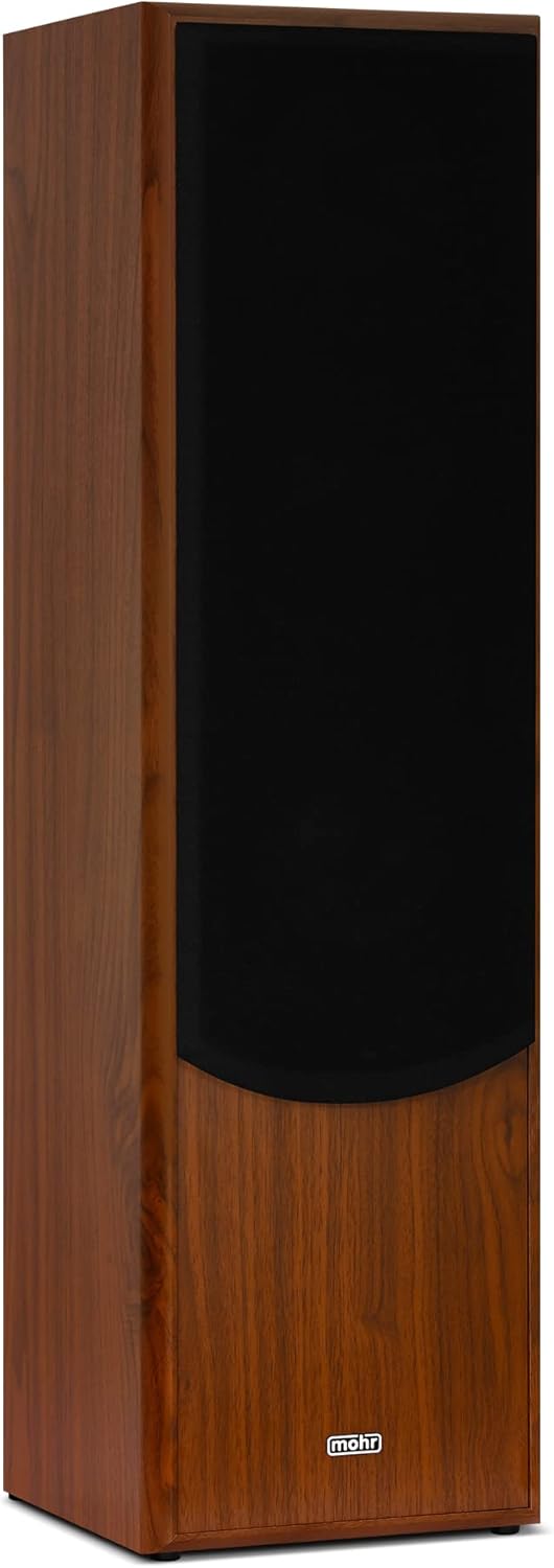 mohr 1 Paar Standlautsprecher SL10 Nussbaum, Lautsprecherboxen, HiFi Klang zum günstigen Preis, Nuss