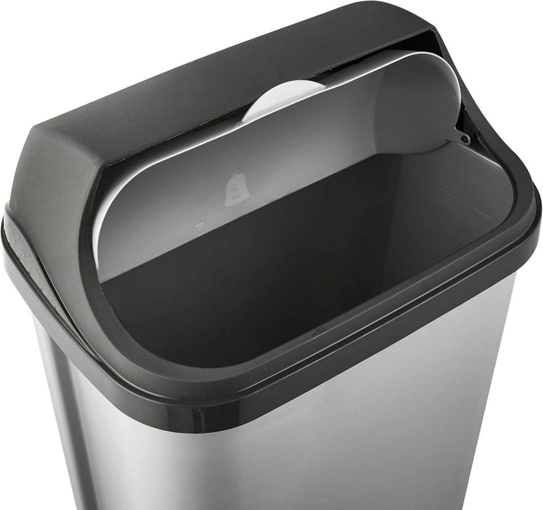 keeeper Abfallbehälter mit Rolldeckel, 50 l, Rasmus, Silber Rasmus Hell-Silber 1x 50 L, Rasmus Hell-