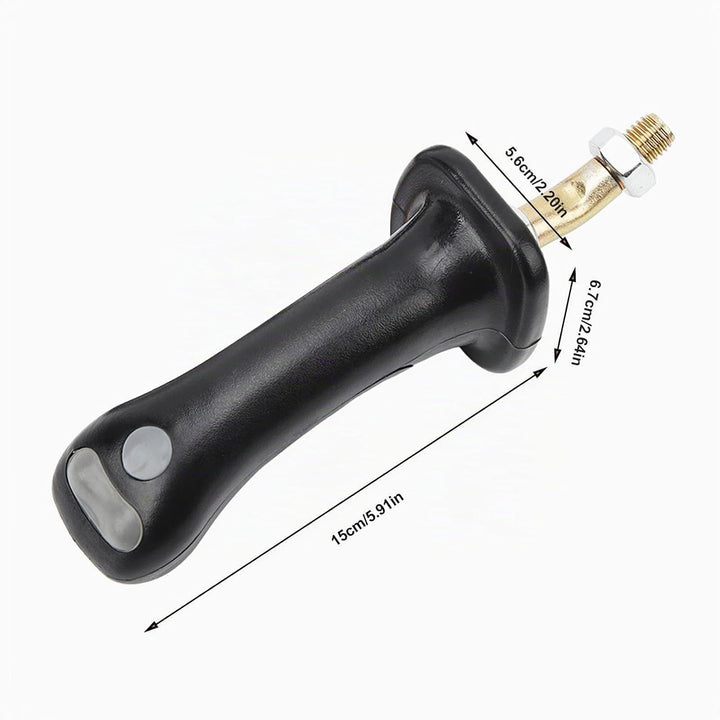 3-Tasten-Bagger-Joystick-Griffe, 2 Stück, Schwarz, 6-polig, ABS-Aluminiumlegierung, Verschleissfest,