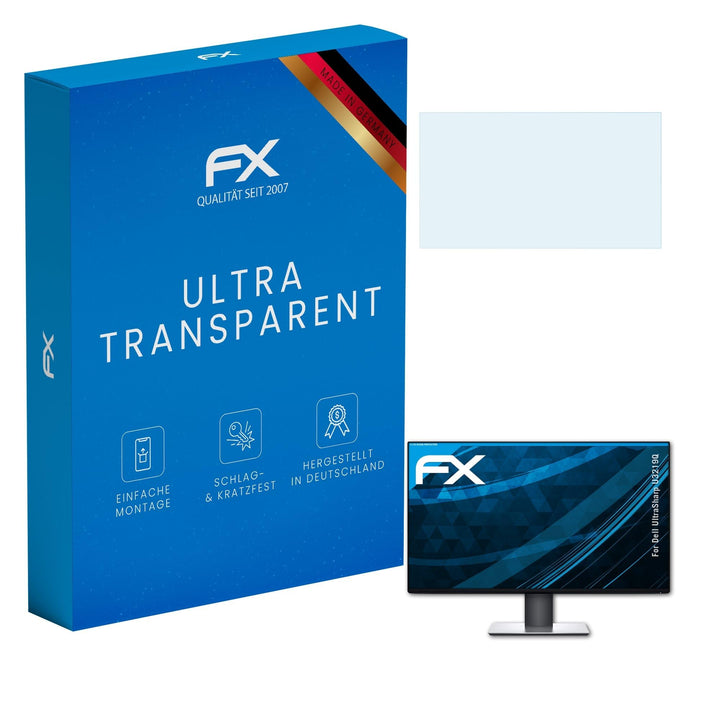 atFoliX Schutzfolie kompatibel mit Dell UltraSharp U3219Q Folie, ultraklare FX Displayschutzfolie FX