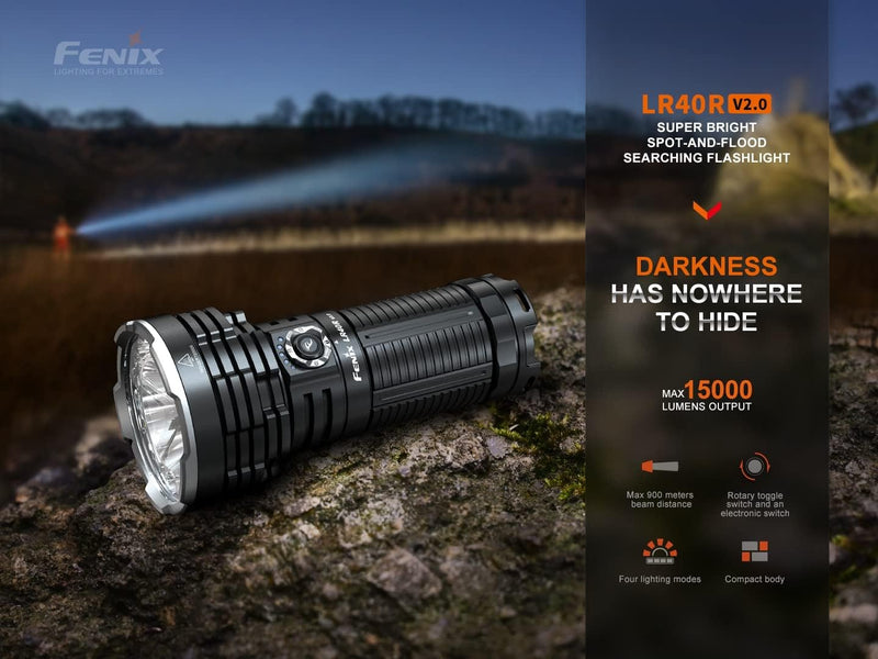 FENIX LR40R v2.0 15000 Lumen wiederaufladbares Suchlicht