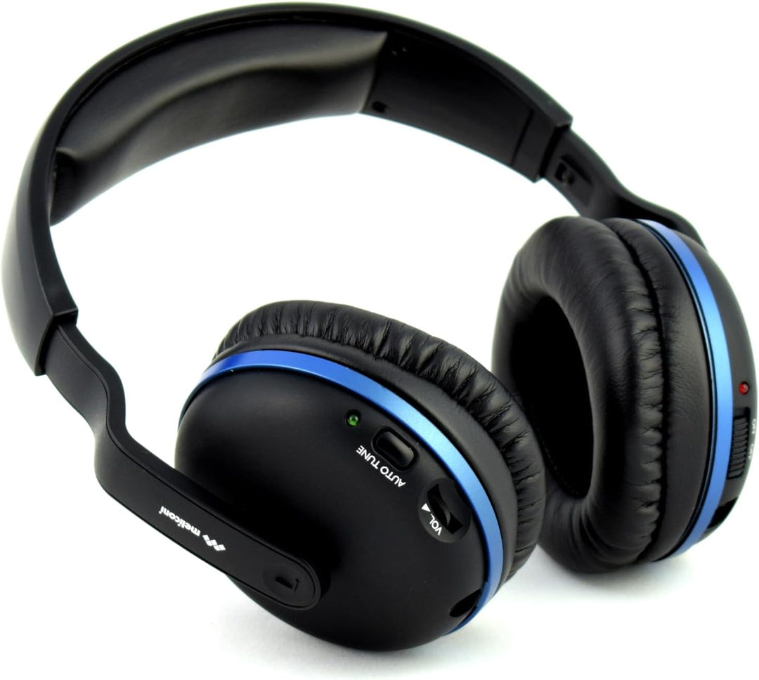 Meliconi HP Comfort, Kabelloses Headset mit Ladestation, TV-Kopfhörer mit Verstellbarem Kopfbügel, 8