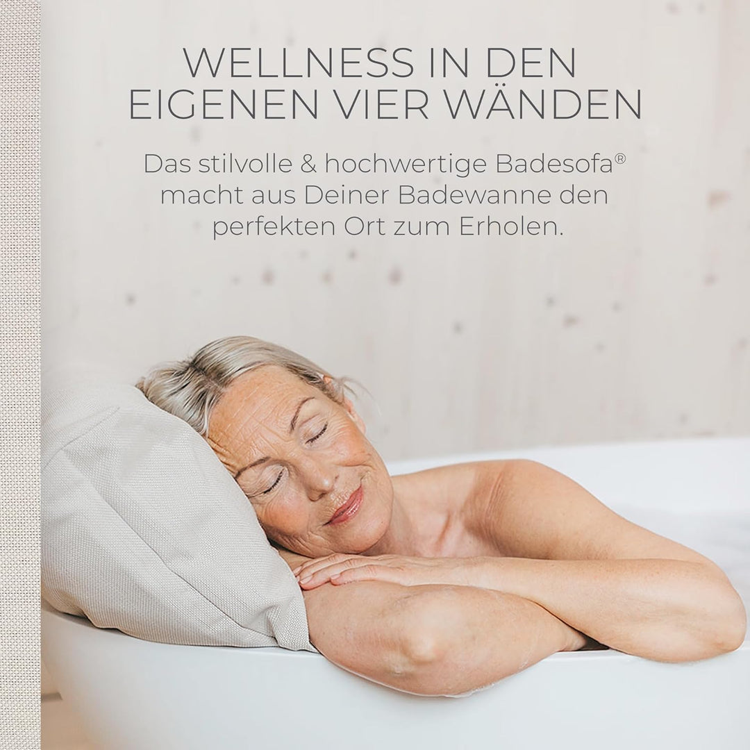 BADESOFA® Badewannen-Kissen S | Premium-Qualität | Bequemes Wannen-Kissen | Schnelltrocknend | Made