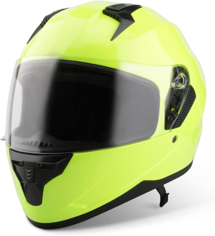 VINZ Kennet Integralhelm mit Sonnenblende | Motorrad Helm Vollvisierhelm Mopedhelm | Motorradhelm Fu