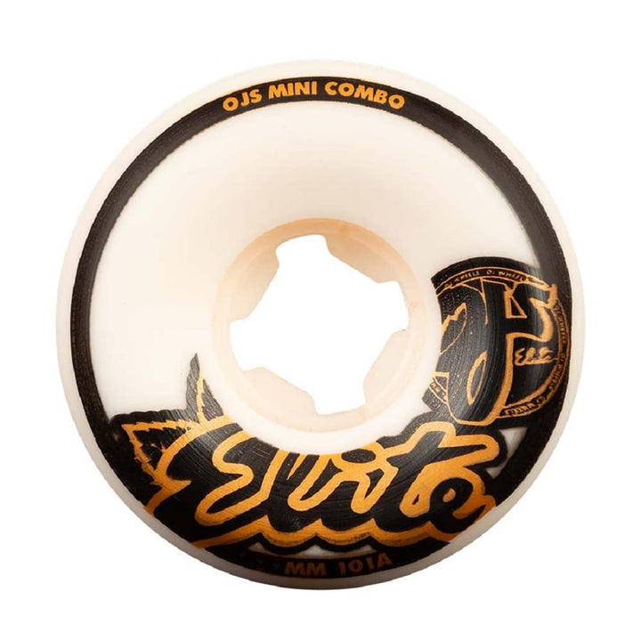 OJ Wheels Elite Mini Combo 101a Skateboard-Räder 54 mm Weiss, 54 mm Weiss